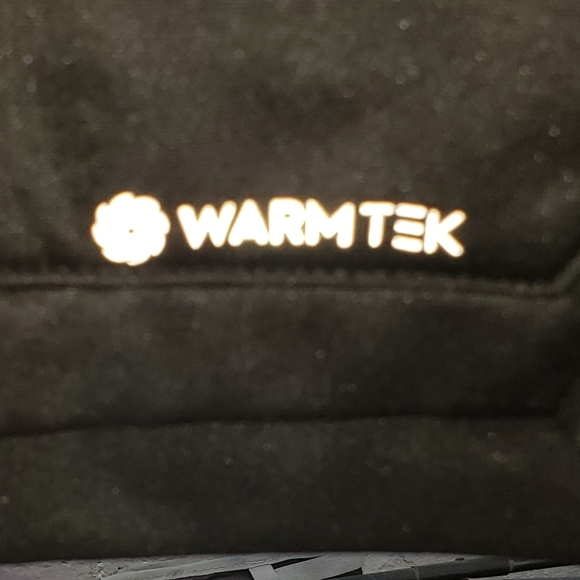 Tek Gear warm Tek grey heather & black soccer ball hooded sweatshirt L 14-16) - Picture 5 of 7
